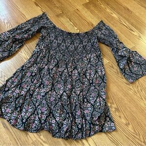 TORRID floral bel sleeve dress